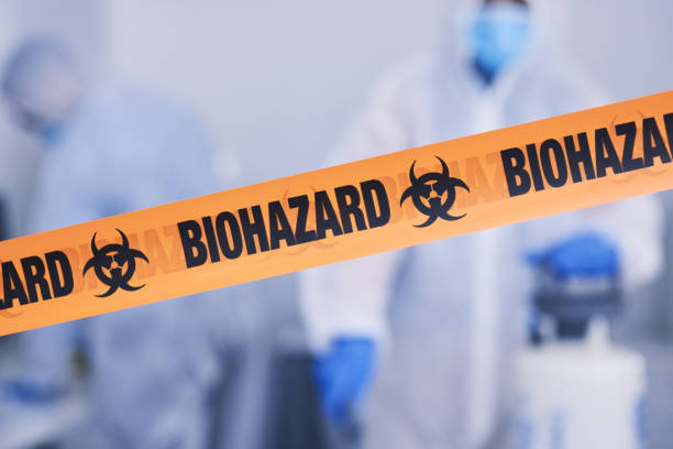 Professional Biohazard Cleanup technician working in High Bridge, NJ